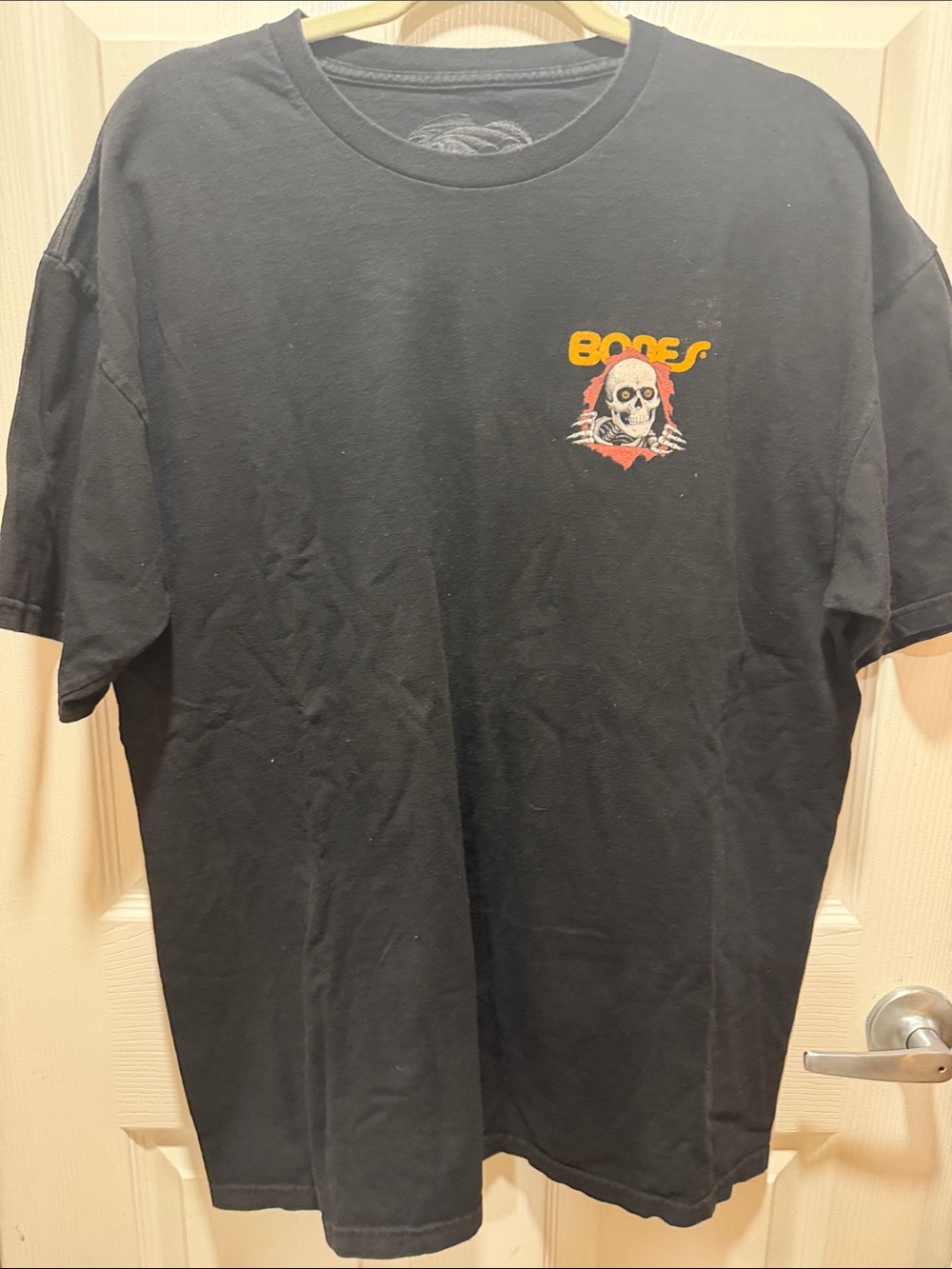 Bones Black Short-Sleeve Graphic Tee for Men